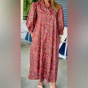 NWT Entro Floral Dress With Pockets